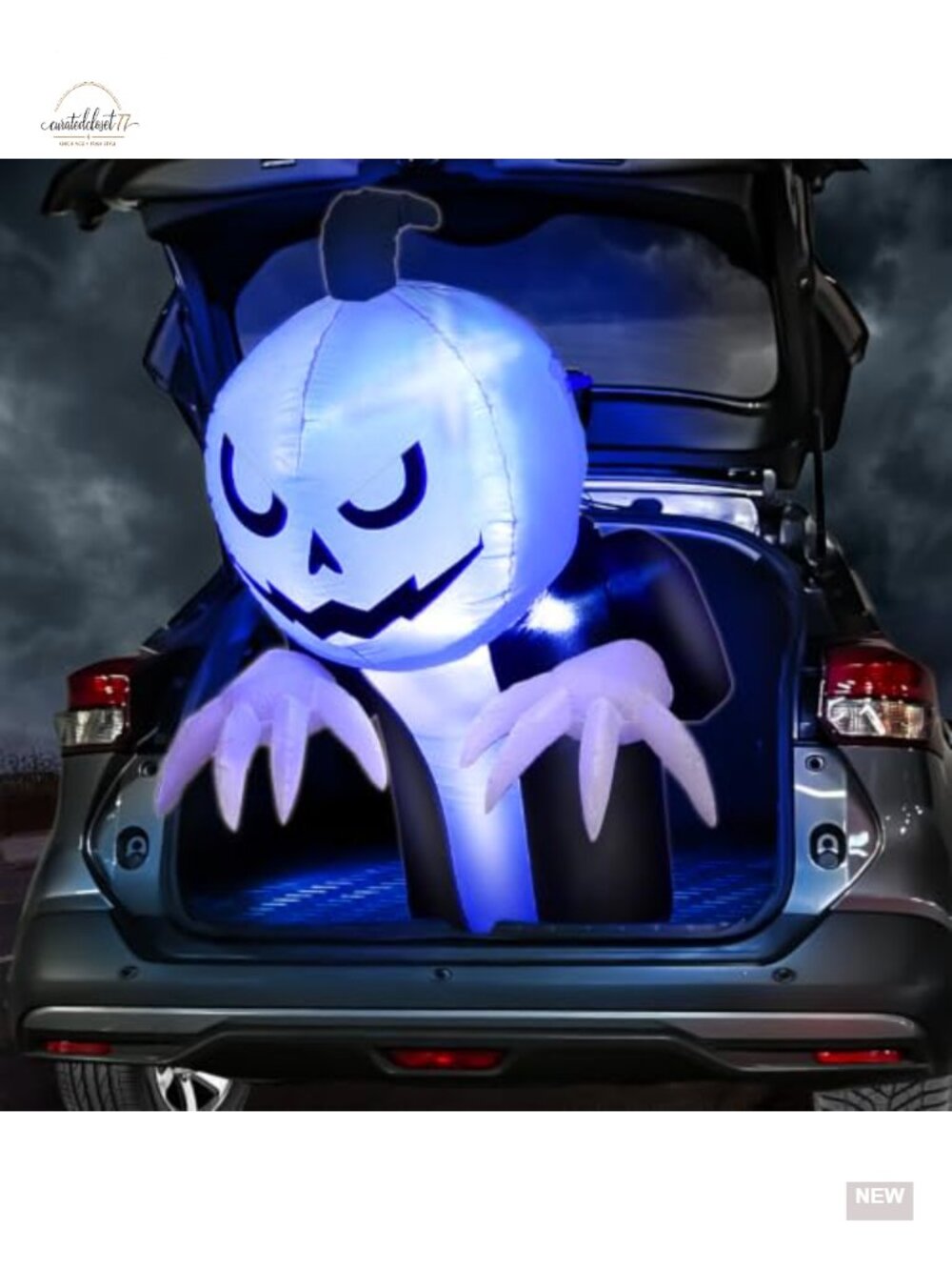 3ft Inflatable Halloween Trunk or Treat Car Decoration with Fan